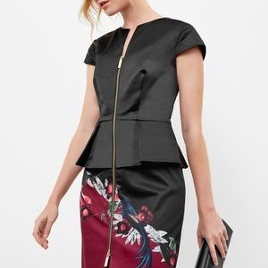 Ted Baker London Peplum Dress. Never worn, in perfect condition!